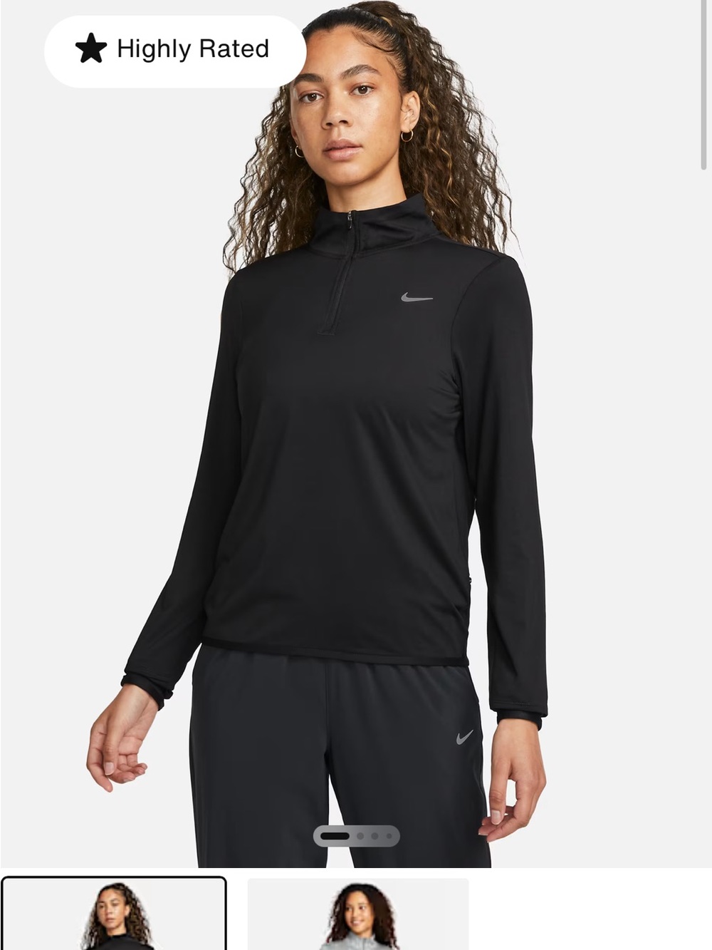 Nike Women’s Black Long-Sleeve swift element